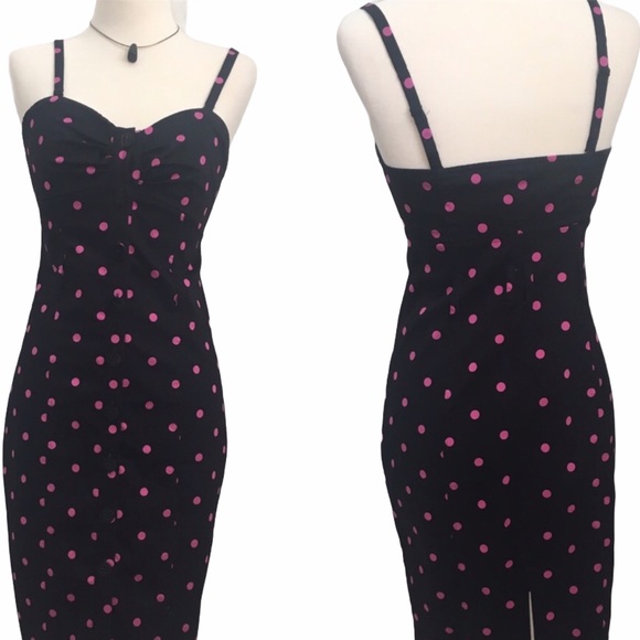 Express Dresses & Skirts - Express Sleeveless Polka-Dot mini Dress (6)